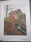 Vintage John Deere 150th Anniversary Lithograph Print 1987 In Folder