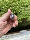 Vtg  Matl Matilde Poulat Sterling Turquoise   Amethyst Ring  Size 5 75 - 1950 s