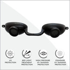 Super Sunnies Evo Flexible Tanning Bed Goggles Uv Eye Protection Black Glasses  