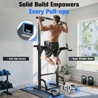 Sportsroyals Power Tower 450lbs Pull Up Bar Station For Home Gym Strength