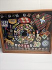 Vtg 80s 90s Cub Scouts Shadow Box  Three Fires Council  Troop 238  Spiral Patch