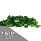 Vivid Deep Green - 1 2  - 3 4  Large Fireplace Fire Pit Fireglass Glass Crystals