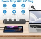 1700j Surge Protector Power Strip 6 Ac Outlets 4ft Cord Flat Plug Heavy Duty