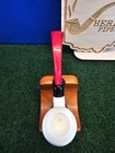 Mbsd Classic Block Meerschaum Pipe Smooth Apple Red Acrylic Army Stem  Bag