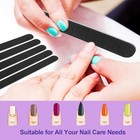 20 Pack 100 180 Grit Nail Files Black Professional Emery Boards Nail