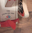 Fisher-price Cackling Hen Wooden Pull Toy  120 1958   1966 Vtg Usa