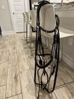 Lumiere Audrey Dressage Bridle Black Horse Size Missing 2 Crystals On Browband