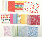 Assorted Lot 40 Sheets 12x12   30 Sheets 6x6 Scrapbook Paper-kid school birthday