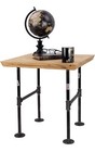 Industrial Pipe Decor Table Leg Set  Rustic End Table Side Table Base Kit  Dark 