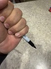Edc Black Self Defense Pen Tactical Sharpie Pens With G10 Marlin Spike Point