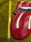 Rolling Stones Vintage Sign Plaster Painted Tongue 