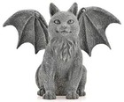  Winged Cat Gargoyle Statue Figurine Myth Fantasy 