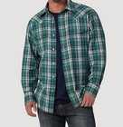 New Wrangler Retro Premium Western Snap Green black Men Various Sz  Xlt