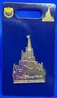 Disney Parks 2 Pin Lot Wdw 50th Anniversary Iridescent Castle   Chip   Dale New