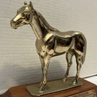 1986 Horse Trophy On Wood  Base grand Champion Aqha Stallion quarter Horse  2 