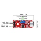 Sound Microphone Sensor Detection Module With Do Ao For Arduino Uno R3 Avr 5pcs