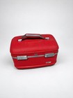 Vintage American Tourister Red Hard Shell Train Case Cosmetic Vanity Luggage