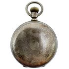 Antique 16 Size Waltham Coin Edge Hunter Pocket Watch Case Coin Silver Usa