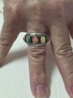 Carolyn Pollack Relios Sterling Silver 5 Stone Multi Gemstone Ring Size 9 New