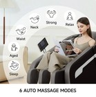Full Body Zero Gravity Shiatsu Massage Chair Recliner With Foot Roller     