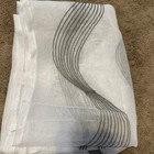 Grey And White Sheer Curtains 84 Inch Long 2 Panels Set  Light Gray Printed