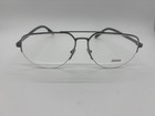 New Ermenegildo Zegna Ez5266 008 Silver Black Eyeglasses 59-14-145mm No Case