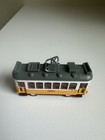 Vintage Metal Lisboa Trolley Cart Model  Antique Yellow Diecast Portugal