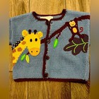 Art Walk Safari Baby Sweater 100  Cotton Nwt