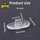 Push-in Eyeglass Nose Pads 10 Pairs Of Eyeglasses Replacement Nose Piece 15mm So