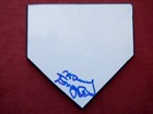 Steve Yeager And Manny Sanguillen Autographed Mini Home Plates 