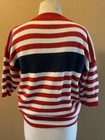 Vtg Indian Harbour By Sweaters Usa Striped Sweater Sz M Nautical