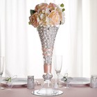4 Pcs 18  Tall Clear Glass Trumpet Vases Wedding Party Centerpieces Supplies