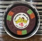 Caesars Palace Casino  5 Poker Chip Las Vegas Nevada 1969 Wow 