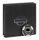 Harley-davidson Willie G Skull Limited Edition Metal Poker Chip W  Case  Silver