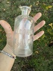 Antique T  C  Wheaton Co  Glass Embossed Apothecary Chemical Bottles Alchol 