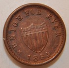 1863 Patriotic Civil War Token  48 343a