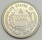 1861 Confederate States Of America Half Dollar Restrike Seated Liberty 50 Cents