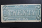 1864  20 Confederate States Note Richmond No 38820