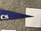 Vintage 1950   s Kansas City Athletics Baseball Pennant Full Size With Tassels Nos