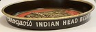 Vintage Iroquois Indian Head Beer   Ale Metal Serving Tray 13-1 2   