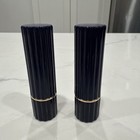 New Lot Of 2 Estee Lauder All-day Lipstick Mango Dark Blue Ribbed Tube No Box