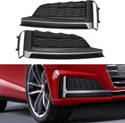 Fog Light Cover For 2017 2018 2019 2020 Audi A5 Sport S5 Sline Pair Front Bumper
