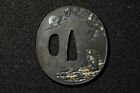 Tsuba Japanese Antique Iron Mumei Rabbit Design Edo Period