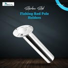 Marine City 316 Stainless Steel Fishing Rod Holder Drain Flush Mount 30   Angle