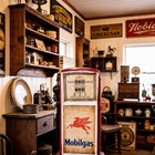 6 5 x4  Cast Iron  mobil Gas Pump  Coin Bank   ships Free 