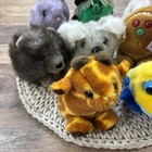 Vintage Swibco Puffkins Plush Lot 9 Mini Plushies 4  New W Tag   Pre-owned