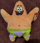 Spongebob Squarepants Patrick Star Squidward 2004 Ty Beanie Babies Plush Lot