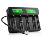 4-bay Battery Charger For C D Aa Aaa Ni-mh Ni-cd Li-ion Rechargeable Batteries