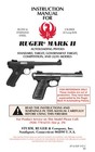 Ruger Mark 2  22 45 Model Pistol Owners Manual
