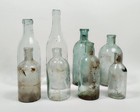 Lot Of 8 Pcs Vintage Old Miscellaneous Glass Bottles Collectible Bottles